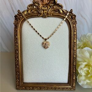18k gold plated Heart Pendant Necklace - Women's Jewelry